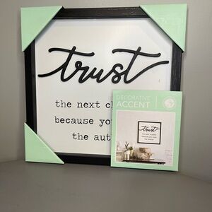 Decorative Accents Trust Wall Sign
